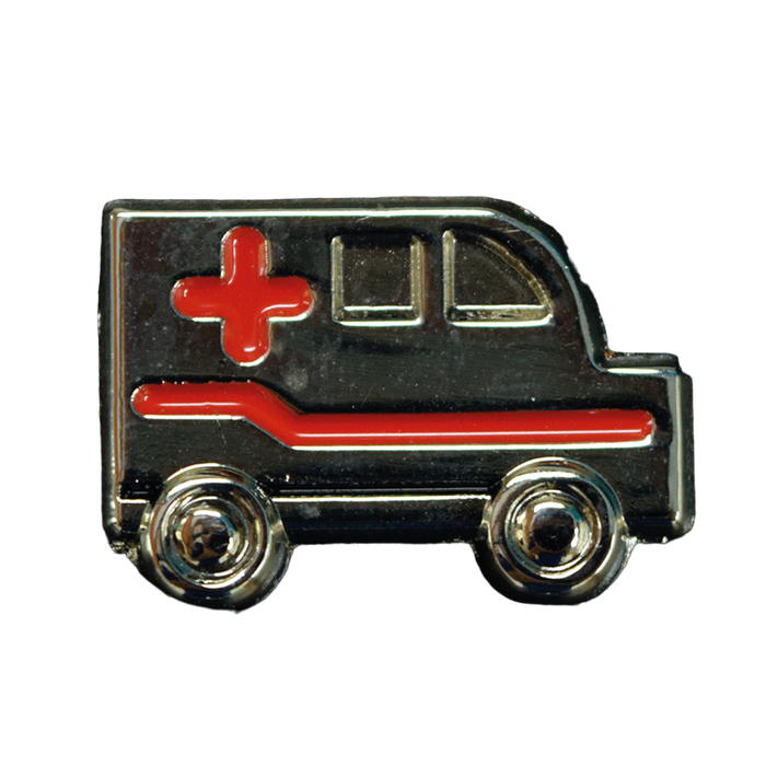 Pin Ambulancia Plateado GMD