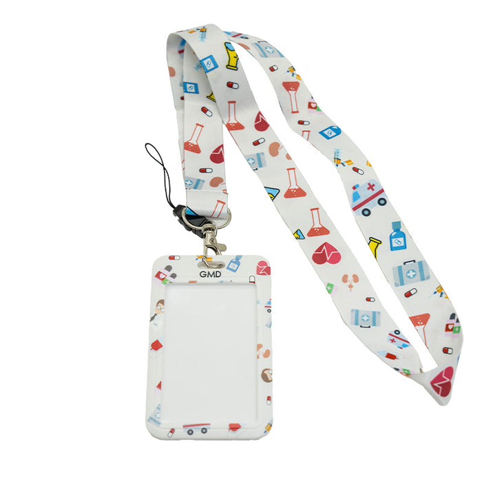 Porta carnet con lanyard vertical de Ambulancia