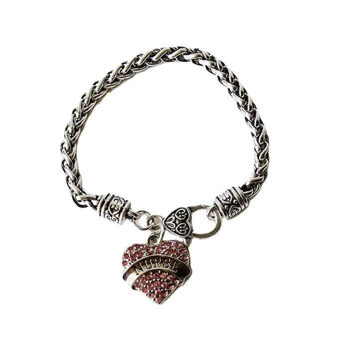 Pulsera Nurse Corazón Rosa