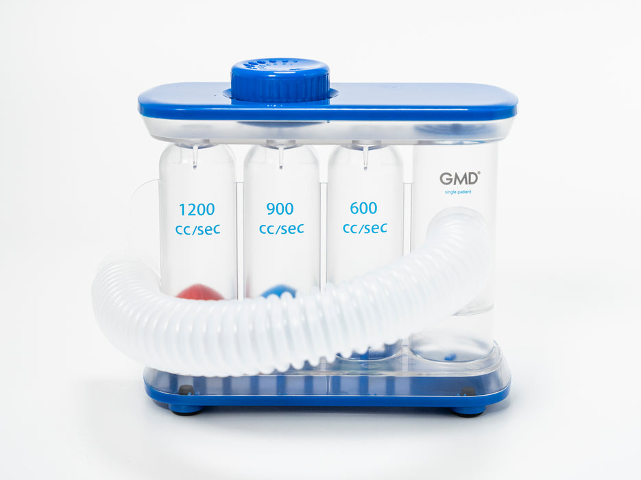 Espirómetro De Uso Dual - con flujo ajustable para realizar inhalación y exhalación es de fácil uso y limpieza