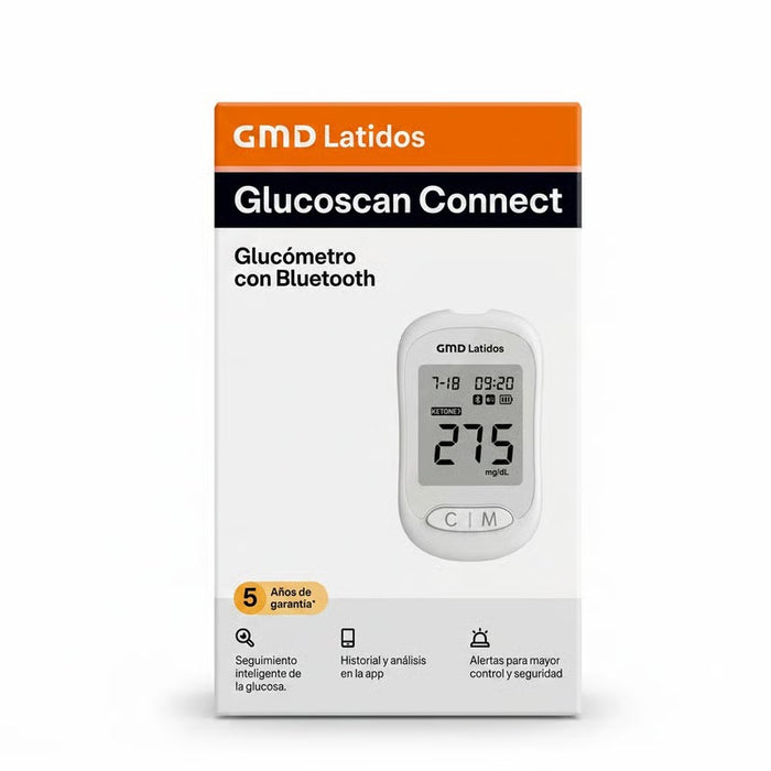 Glucómetro con Bluetooth Glucoscan Connect GMD-GM-200