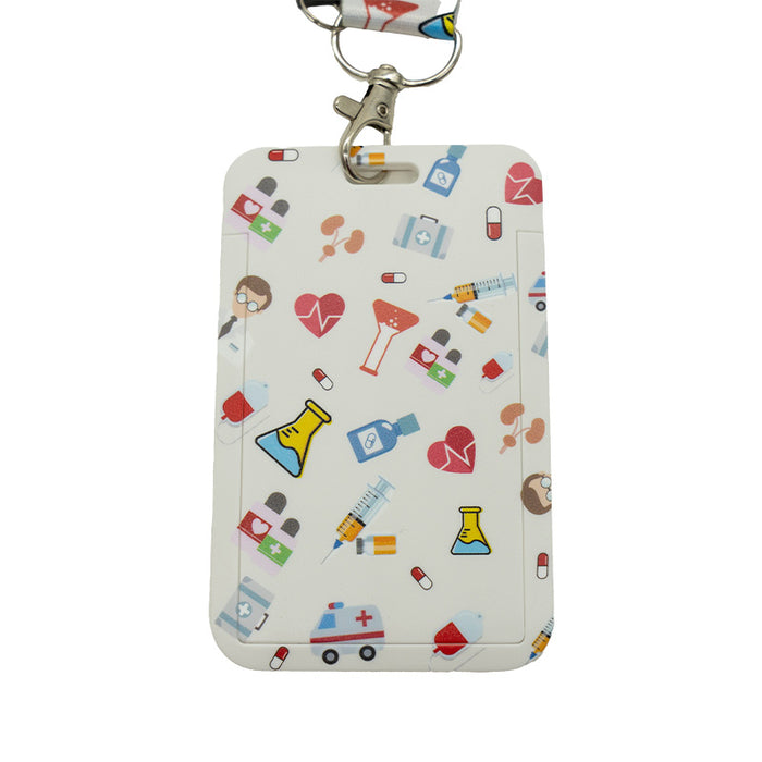 Porta carnet con lanyard vertical de Ambulancia