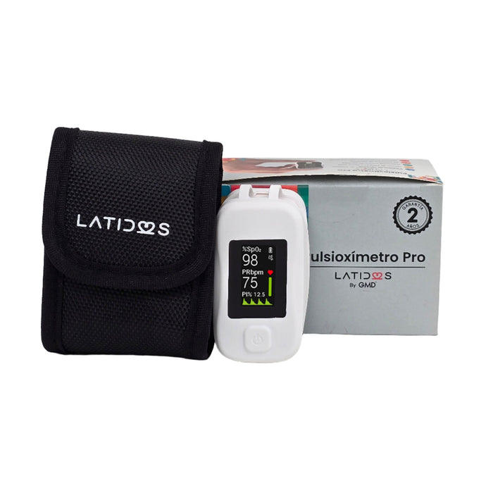 Forro para Pulsioxímetro Con Curva Latidos Pro Color Blanco