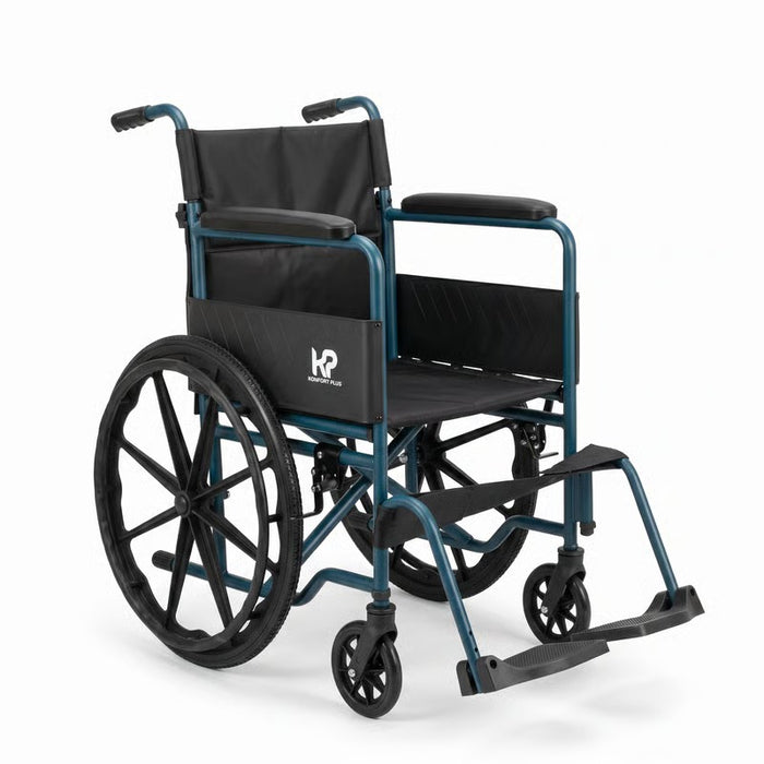 Silla de Ruedas Estándar en Acero con Rin Estrella