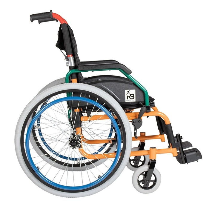Silla de Ruedas Pediátrica con Respaldo Abatible Konfort Basic