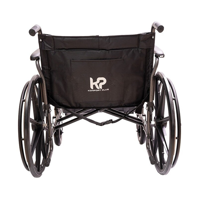 Silla De Ruedas Estándar En Acero Bariátrica De 56,5 cm Konfort Plus