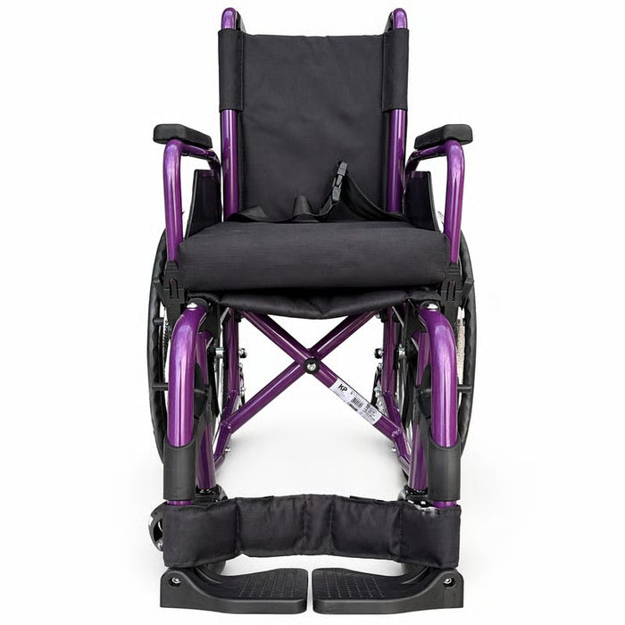 Silla de Ruedas Pediátrica Ligera Konfort Plus – Aluminio Color Uva (Ancho 30,4 cm)