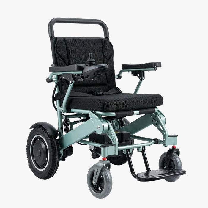 Silla de Ruedas Motorizada en Aluminio con Batería de Litio – Máxima Ligereza y Autonomía