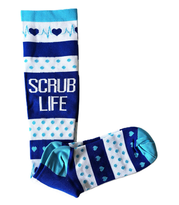 Medias talla L/XL Modelo Scrub Dives color Azul