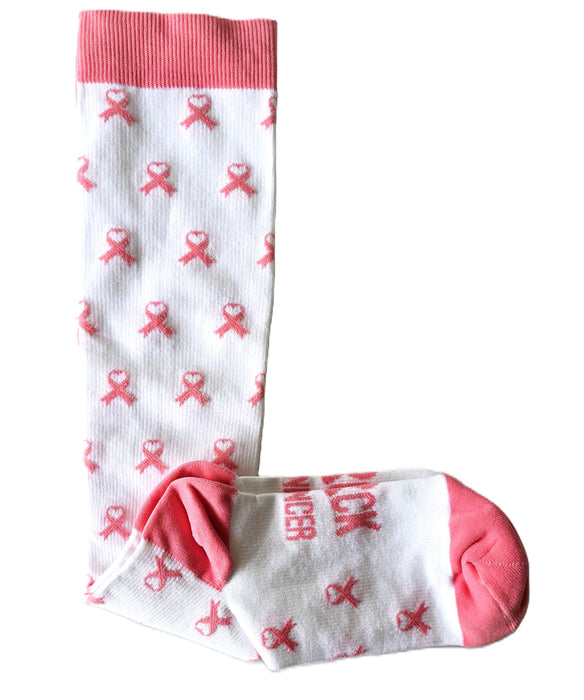 Medias talla S/M Modelo Lazo Rosa color Blanco
