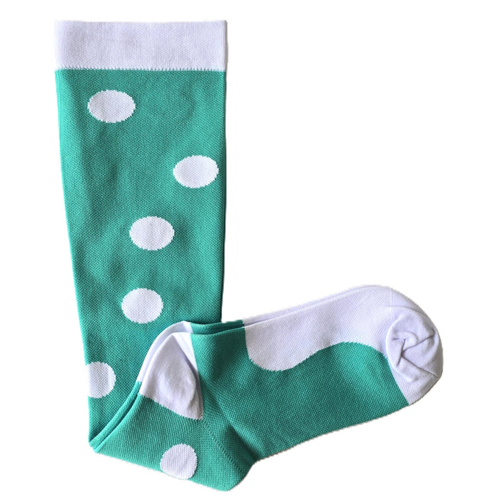 Medias talla S/M Modelo Puntos Blancos Color Verde