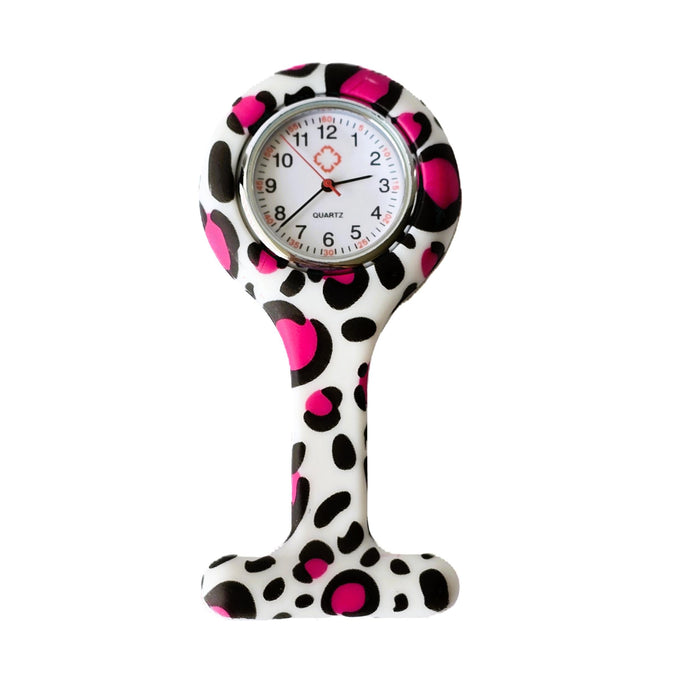 Reloj de Enfermería Leopardo Pink