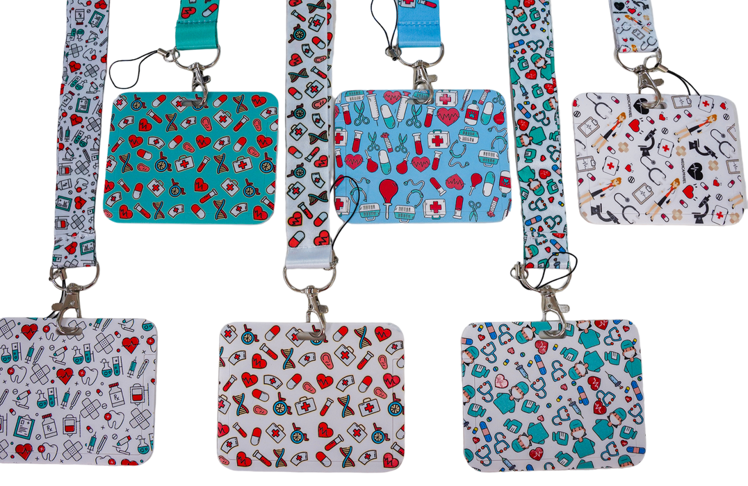 Porta carnets con lanyard