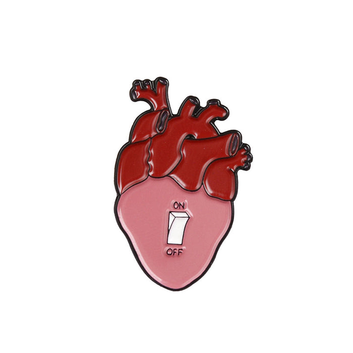 Pin corazón rojo GMD