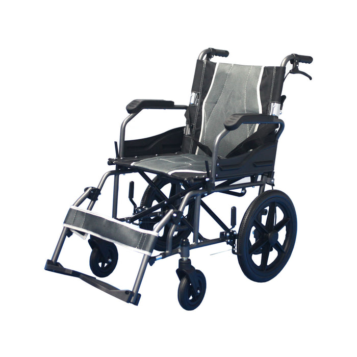 Silla de Ruedas de Transporte en Aluminio Konfort Basic